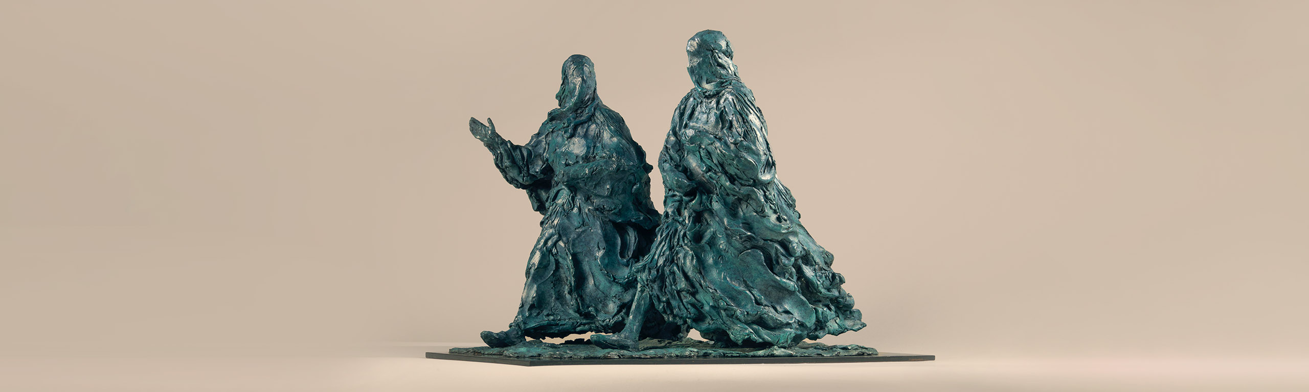 Girls Out Walking  - Kabul, Bronze Sculpture, 2002