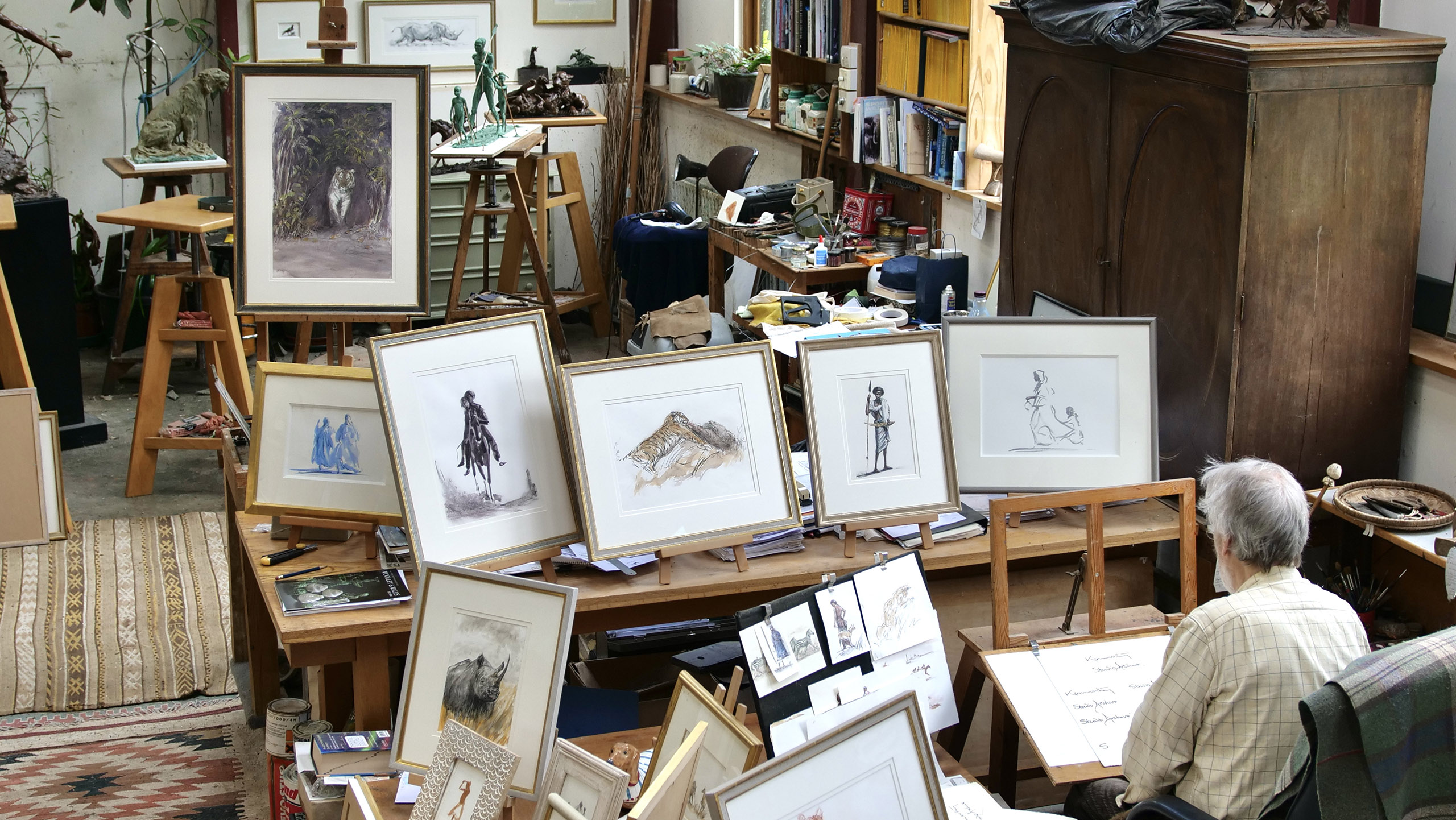 Jonathan Kenworthy in his Studio