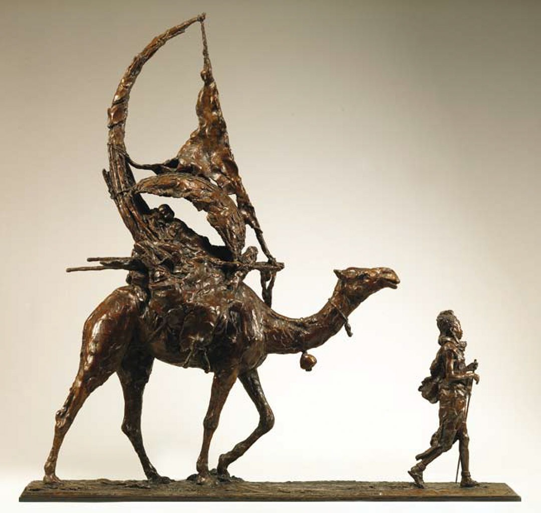 Rendille Woman Leading a Camel Thumbnail