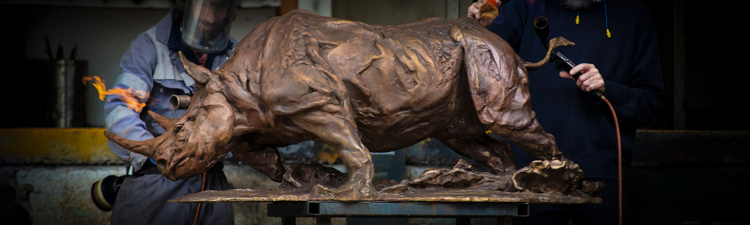 Charging Rhino in Foundry