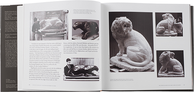 Inside sample of Kenworthy Sculpture and Works on Paper Book