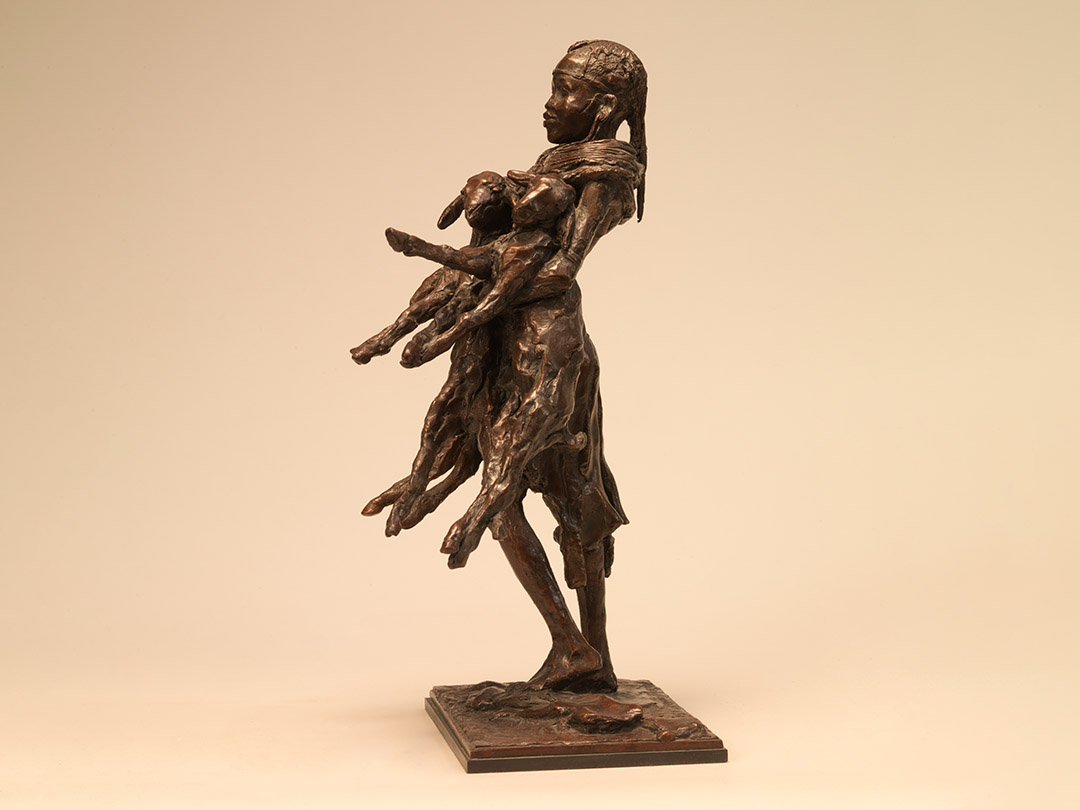 Pokot Girl with Kids at Sunrise Thumbnail